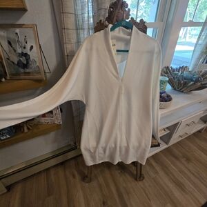 Anthropologie White Mini Dress Flowing Silhouette